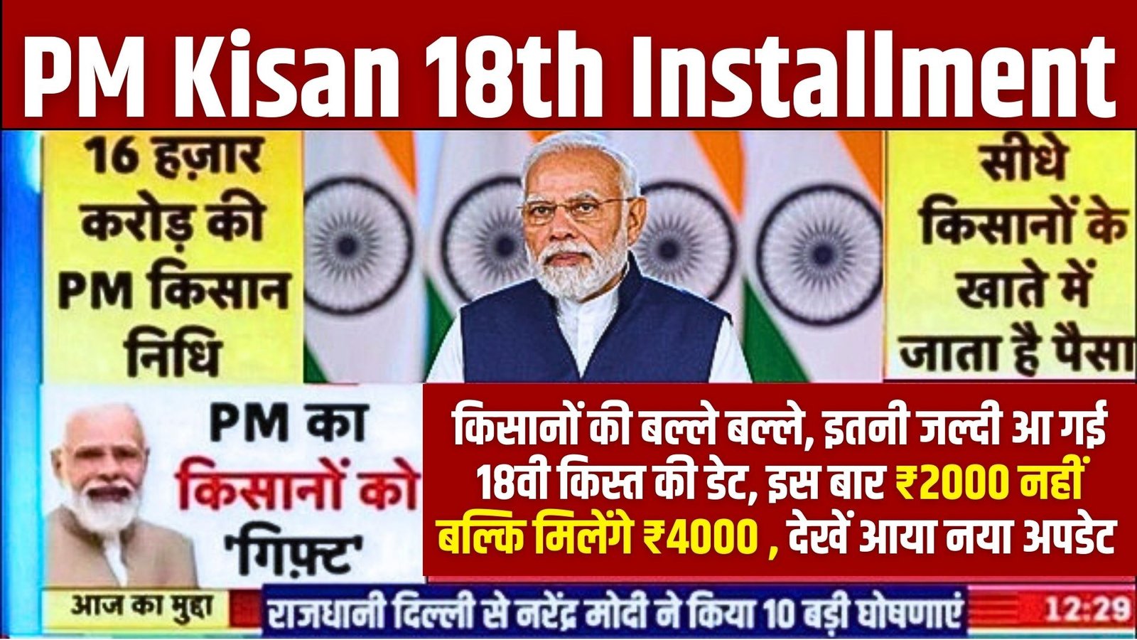 PM Kisan 18th Kist 2024 Date